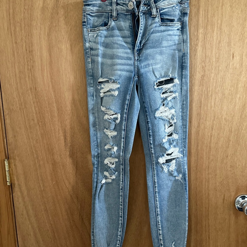 American Eagle Ripped Skinny Jeans